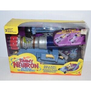 Nickelodeon Jimmy Neutron 2001 Build & Blast Air Rocket Sealed READ